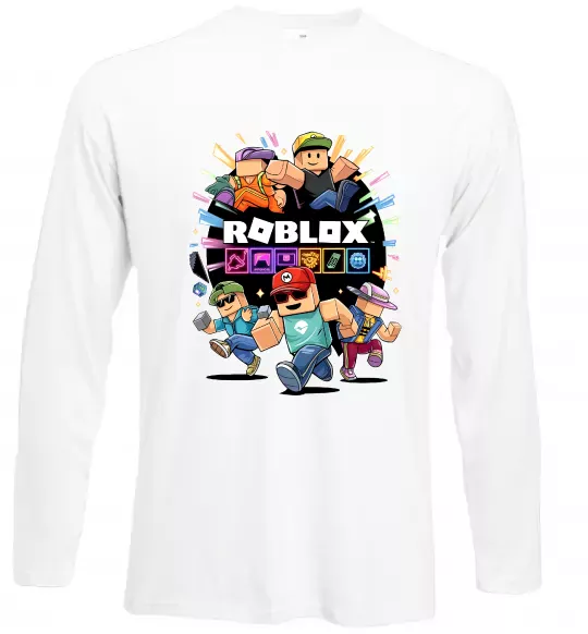 Лонгслів Roblox boys Білий фото