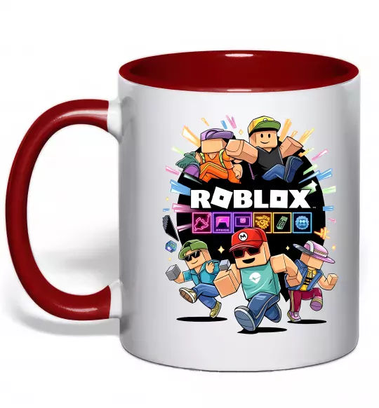 Чашка с цветной ручкой Roblox boys Красный фото