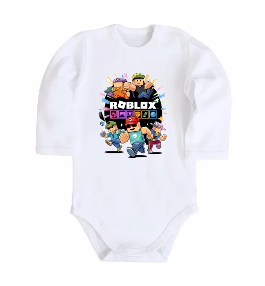 Детский боди Roblox boys Белый фото