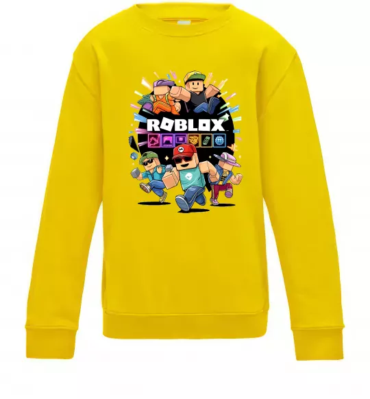 Детский Свитшот Roblox boys Солнечно желтый фото