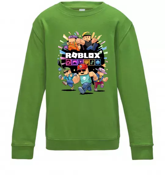 Детский Свитшот Roblox boys Лаймовый фото