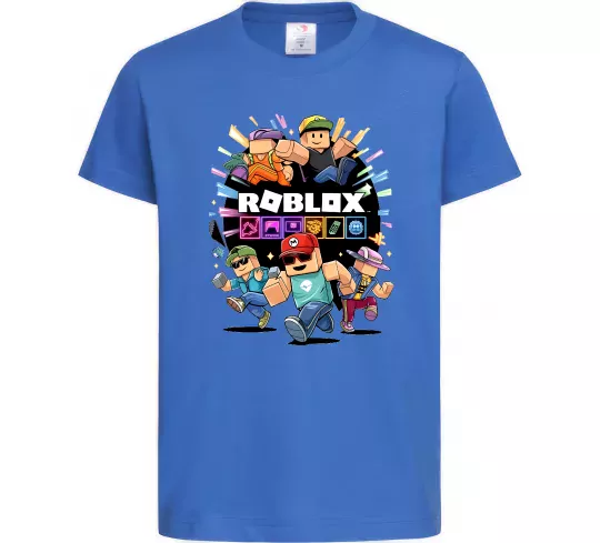 Детская футболка Roblox boys Ярко-синий фото