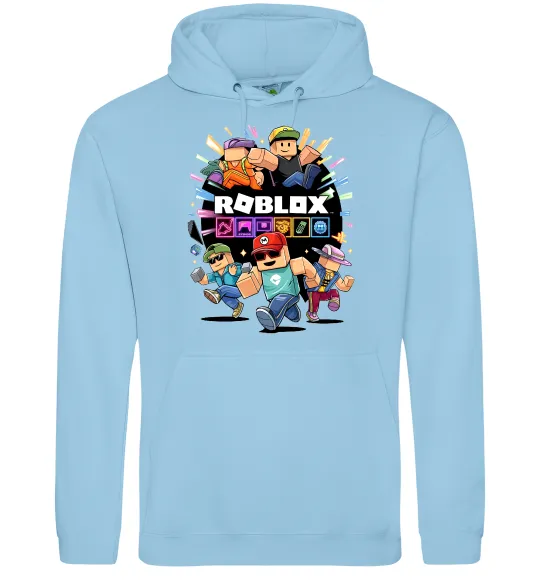 Чоловіча толстовка (худі) Roblox boys Блакитний фото