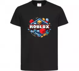 Детская футболка Roblox blox Черный фото