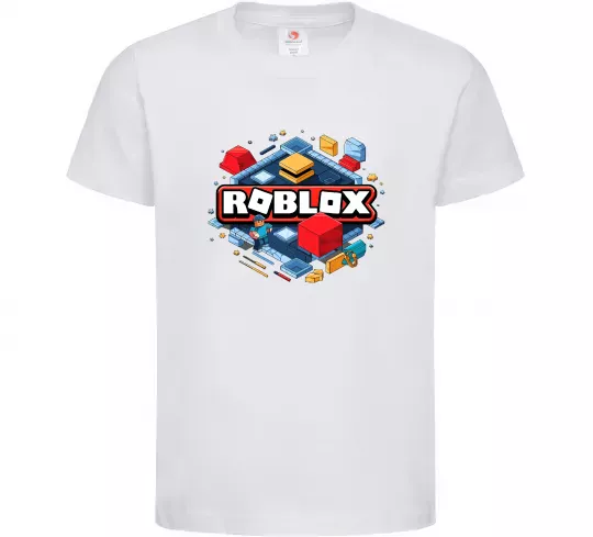 Дитяча футболка Roblox blox Білий фото