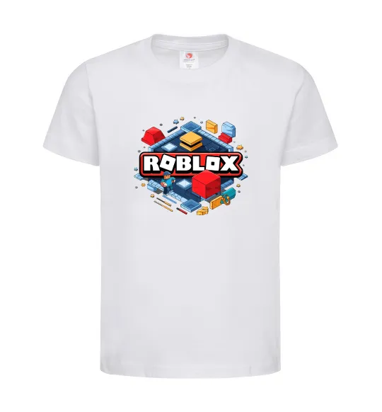 Детская футболка Roblox blox Белый фото