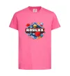 Детская футболка Roblox blox Ярко-розовый фото