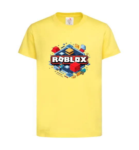Детская футболка Roblox blox Лимонный фото