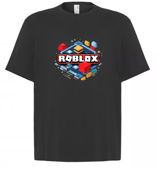 Футболка Оверсайз Roblox blox Черный фото