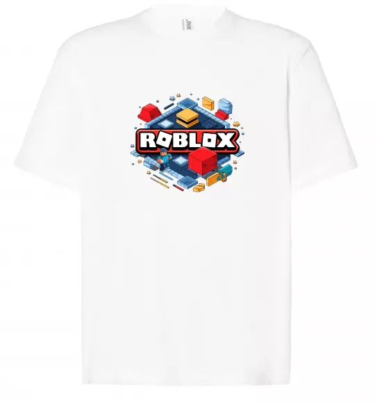 Футболка Оверсайз Roblox blox Белый фото