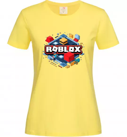 Женская футболка Roblox blox Лимонный фото