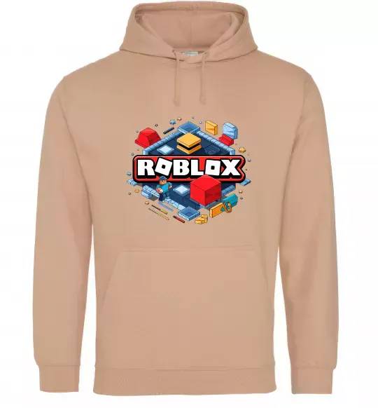 Чоловіча толстовка (худі) Roblox blox Пісочний фото