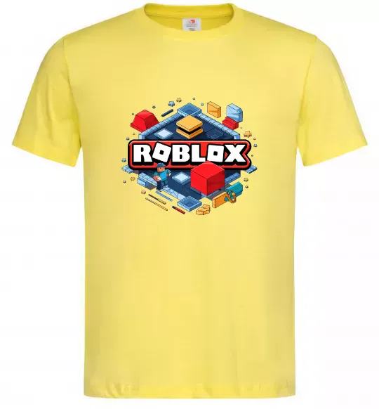 Чоловіча футболка Roblox blox Лимонний фото
