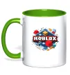 Чашка с цветной ручкой Roblox blox Зеленый фото