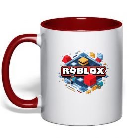 Чашка с цветной ручкой Roblox blox