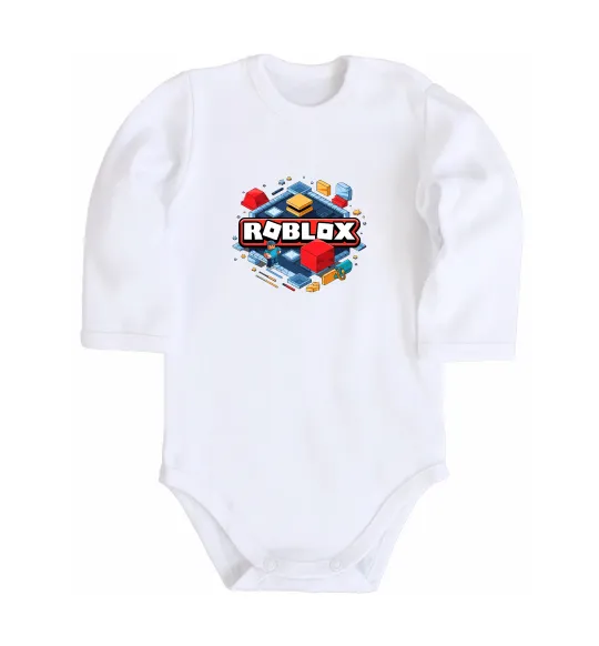 Дитячий бодік Roblox blox Білий фото