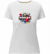 Жіноча преміум футболка Roblox blox Білий фото