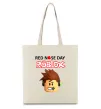 Еко-сумка Red nose day Roblox Бежевий фото