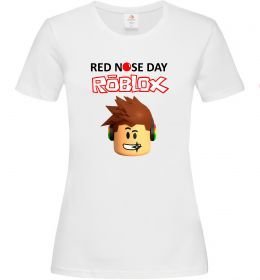Женская футболка Red nose day Roblox