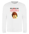 Свитшот Red nose day Roblox Белый фото