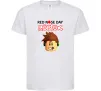Детская футболка Red nose day Roblox Белый фото