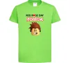 Детская футболка Red nose day Roblox Лаймовый фото