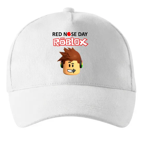 Кепка Red nose day Roblox Белый фото