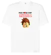 Футболка Оверсайз Red nose day Roblox Білий фото