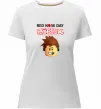 Женская премиум футболка Red nose day Roblox Белый фото