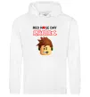 Чоловіча толстовка (худі) Red nose day Roblox Білий фото