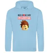 Мужская толстовка (худи) Red nose day Roblox Голубой фото