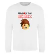 Свитшот Red nose day Roblox Белый фото