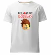 Мужская премиум футболка Red nose day Roblox Белый фото