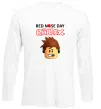 Лонгслів Red nose day Roblox Білий Лонгслів Red nose day Roblox Білий фото
