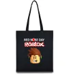 Еко-сумка Red nose day Roblox Чорний фото