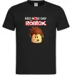 Чоловіча футболка Red nose day Roblox Чорний фото
