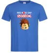 Чоловіча футболка Red nose day Roblox Яскраво-синій фото