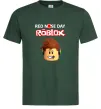 Чоловіча футболка Red nose day Roblox Темно-зелений фото