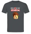 Чоловіча футболка Red nose day Roblox Графіт фото