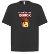 Футболка Оверсайз Red nose day Roblox Чорний фото