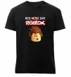 Мужская премиум футболка Red nose day Roblox Черный фото