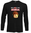 Лонгслів Red nose day Roblox Чорний Лонгслів Red nose day Roblox Чорний фото