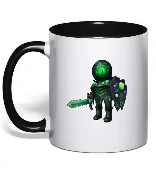 Чашка с цветной ручкой Overseer Черный фото