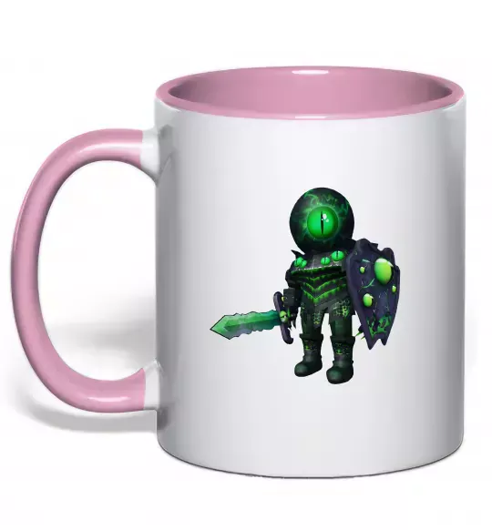 Чашка с цветной ручкой Overseer Нежно розовый фото