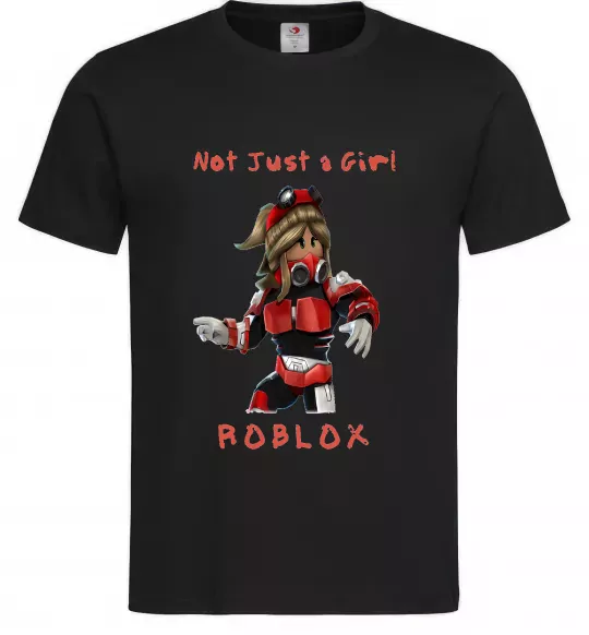 Мужская футболка Not just a girl Черный фото