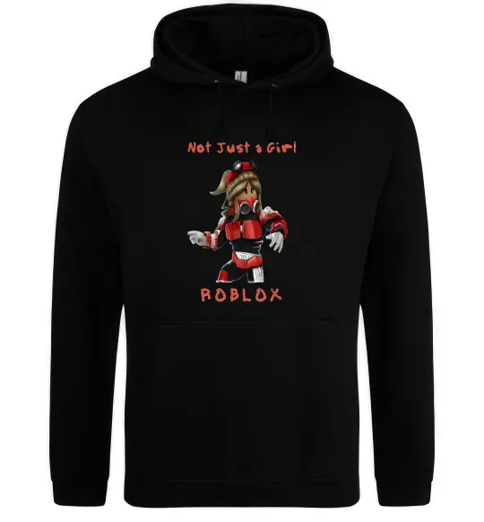 Женская толстовка (худи) Not just a girl Черный фото