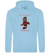Жіноча толстовка (худі) Not just a girl Блакитний фото