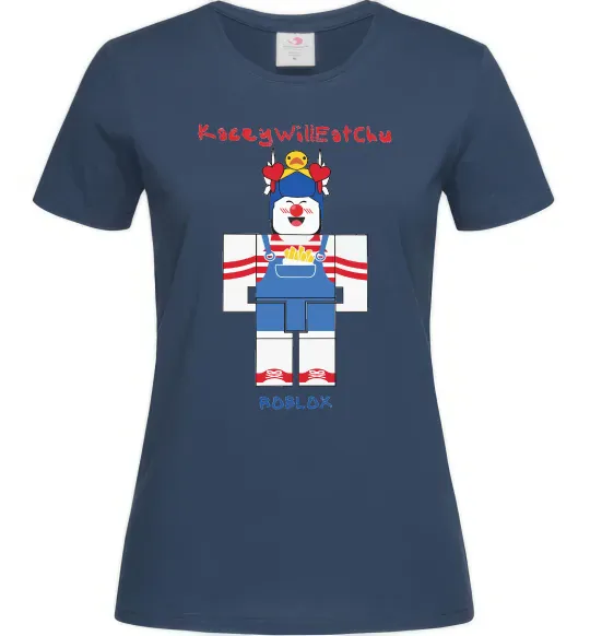 Женская футболка KaceyWillEatChu Темно-синий фото