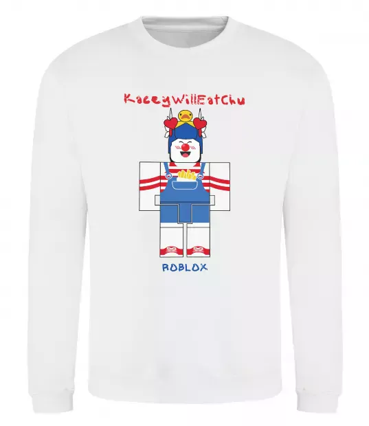 Світшот KaceyWillEatChu Білий фото