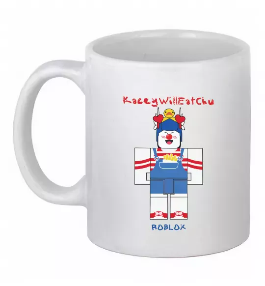 Чашка керамічна KaceyWillEatChu Білий фото